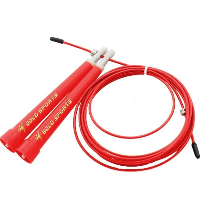 Corda de Pular Gold Sport Electra II com Rolamento e Cabo de Aço - 2,8 metros - Foto 1