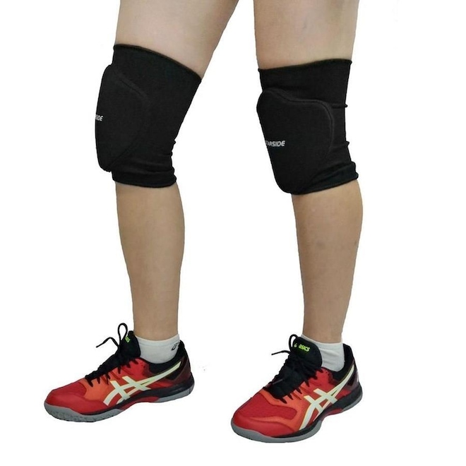 Joelheira de Futsal Starside Elástica com Espuma - 1 Par - Adulto - Foto 1