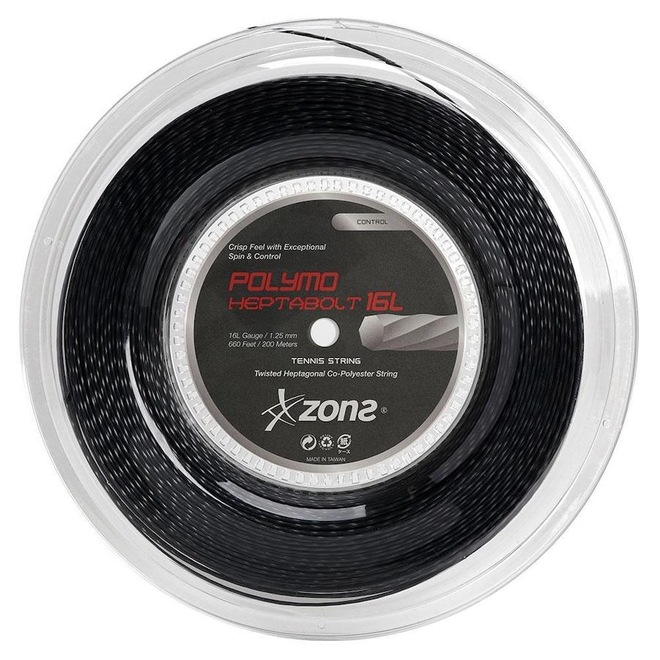 Corda para Raquete Zons Heptabolt 16L - 1.25mm - 200 metros - Foto 1