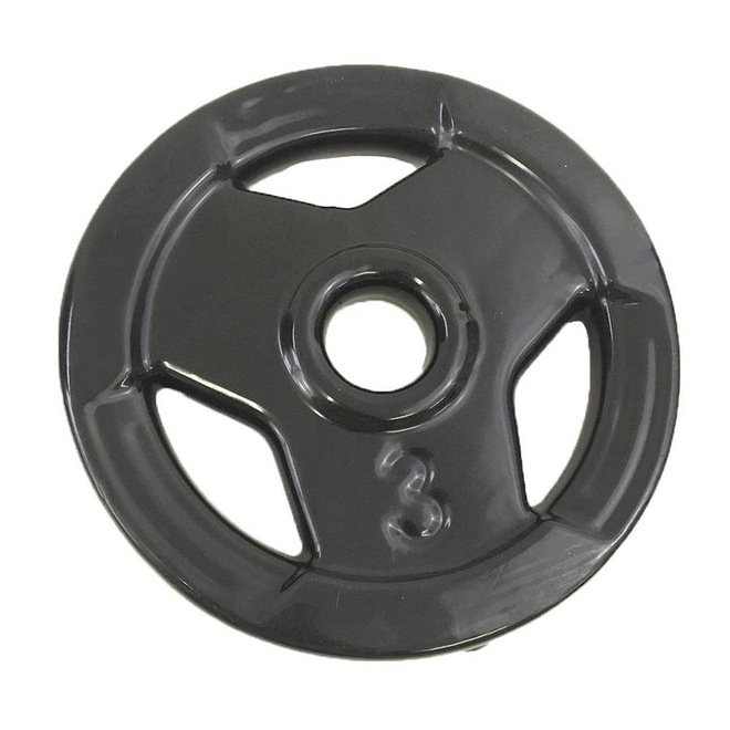 Anilha Sport Emborrachada Furo Standad Ahead Sports 3kg Pret - Foto 1