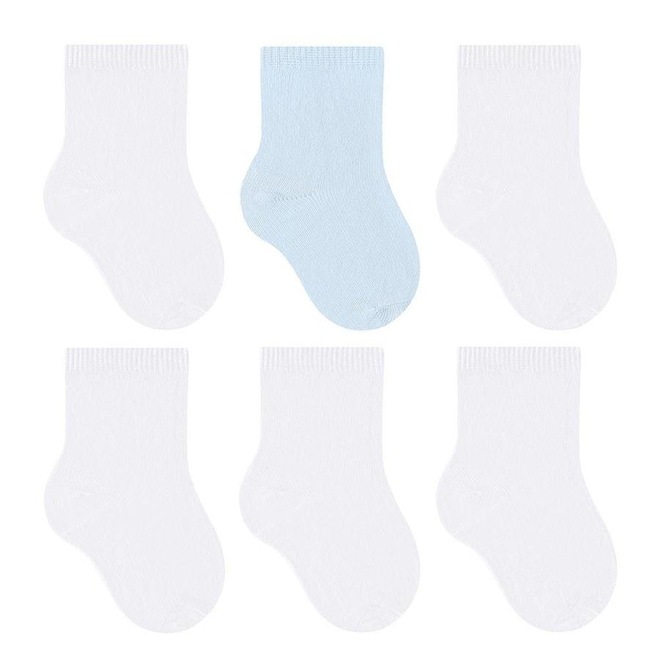 Kit de Meia Sapatilha Selene Básica Bebê com 6 Pares - Infantil - Foto 1