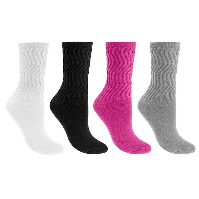 Kit de Meias Cano Médio Selene Aeróbica - Feminina - 4 Pares - Foto 1