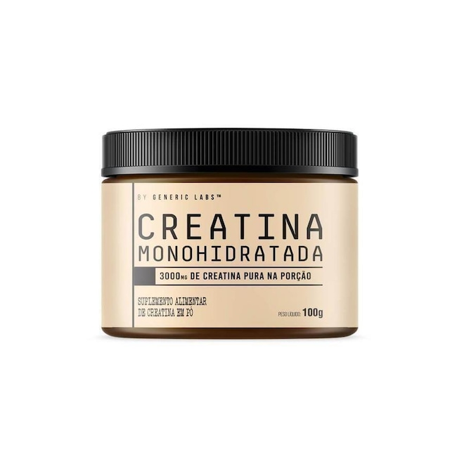 Creatina Monohidratada Generic Labs - 100g - Foto 1