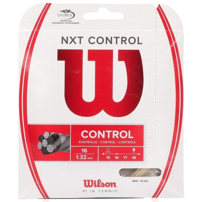Corda para Raquete de Tênis Wilson NXT Control 16 - 12,2m - Foto 1