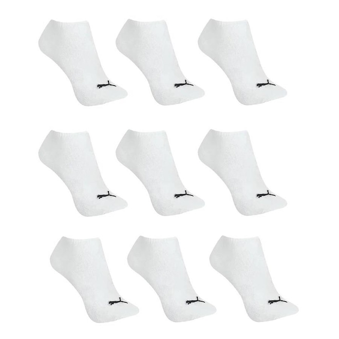 Kit de Meias Sapatilha Puma  Esportiva - 39 a 43 - Adulto - 9 Pares - Foto 1