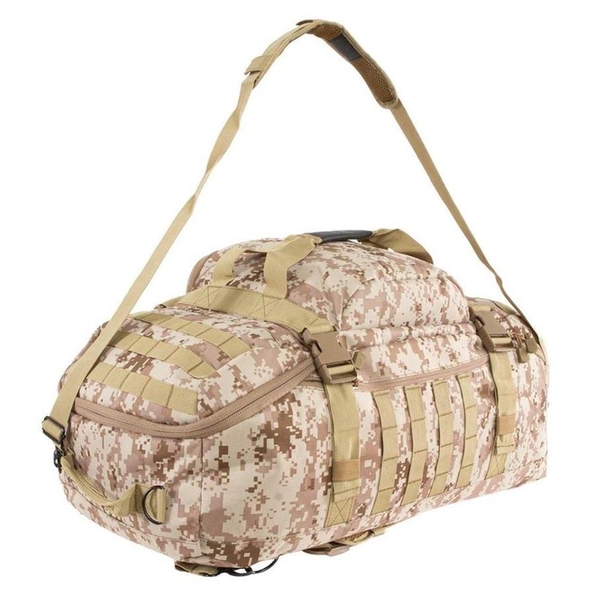 Mala Mochila Grande de Viagem Tática Invictus Expedition Camuflada Sistema MOLLE - 70 Litros - Foto 1