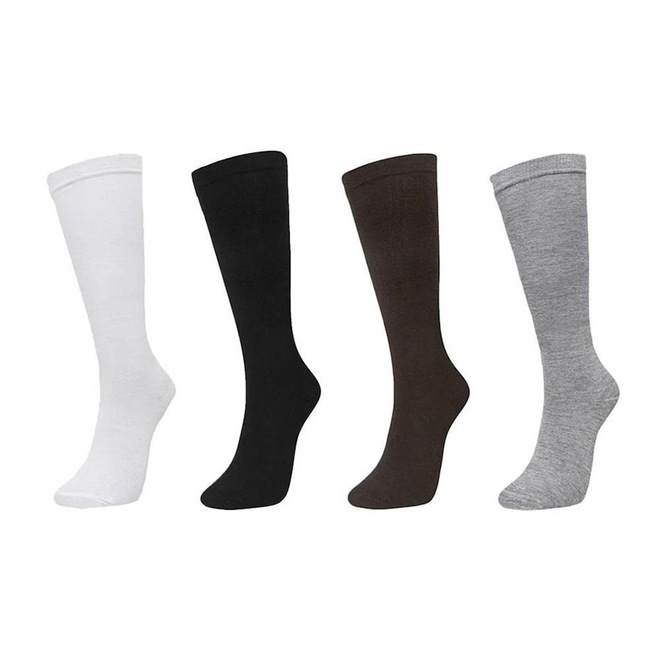 Kit de Meias Selene 3/4 Básica - 4 Pares - Feminina - Foto 1