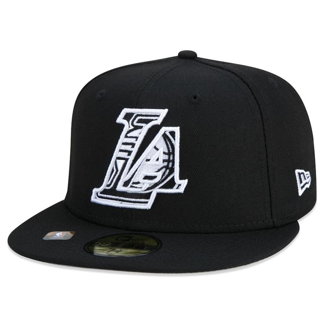 Boné Aba Reta New Era 59FIFTY Los Angeles Lakers NBA Authentic Draft Series - Fechado - Adulto - Foto 1