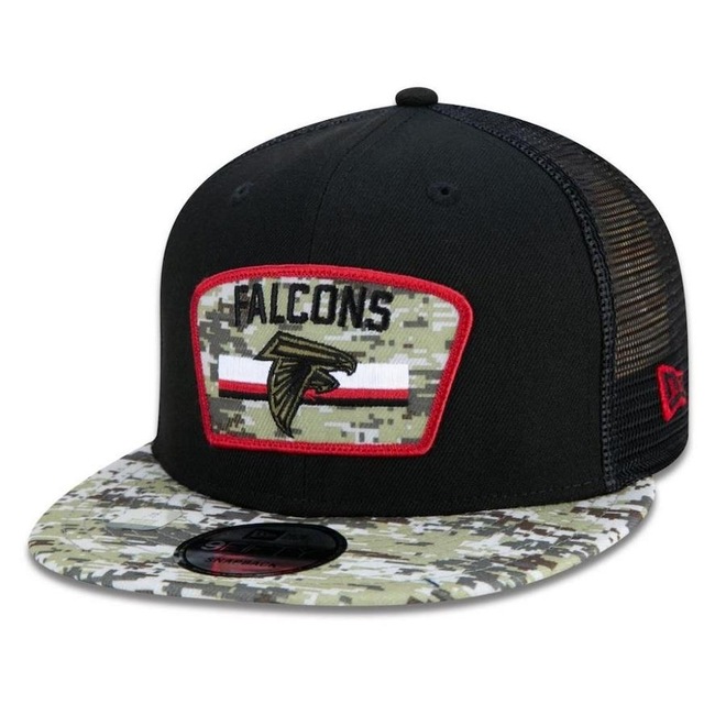 Boné Aba Reta New Era Atlanta Falcons 950 NFL 21 Salute Service - Snapback - Adulto - Foto 1