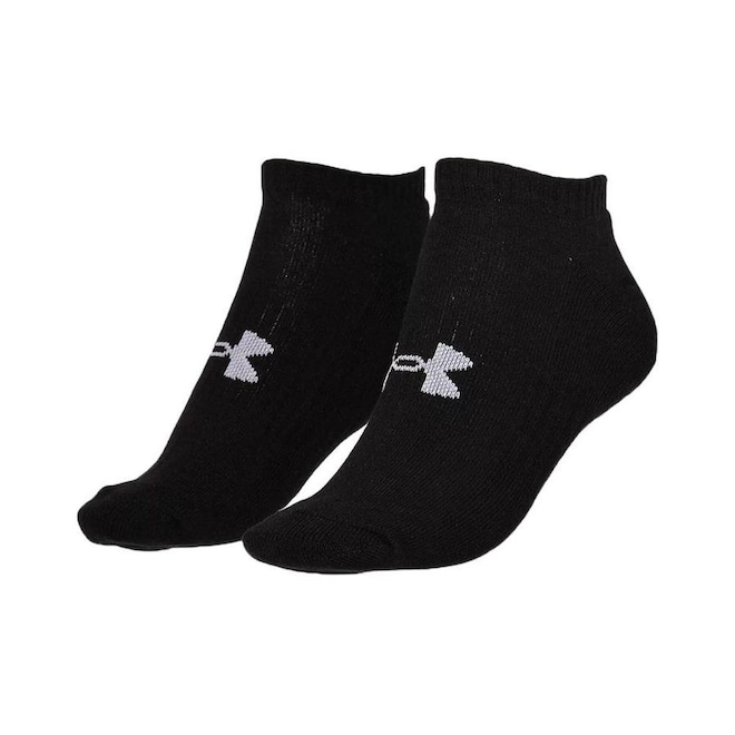 Kit de Meias Cano Baixo Under Armour Core Cotton NS  - Adulto - 3 Pares - Foto 1