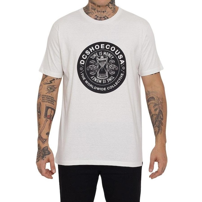 Camiseta DC Shoes Time Is Money - Masculina - Foto 1