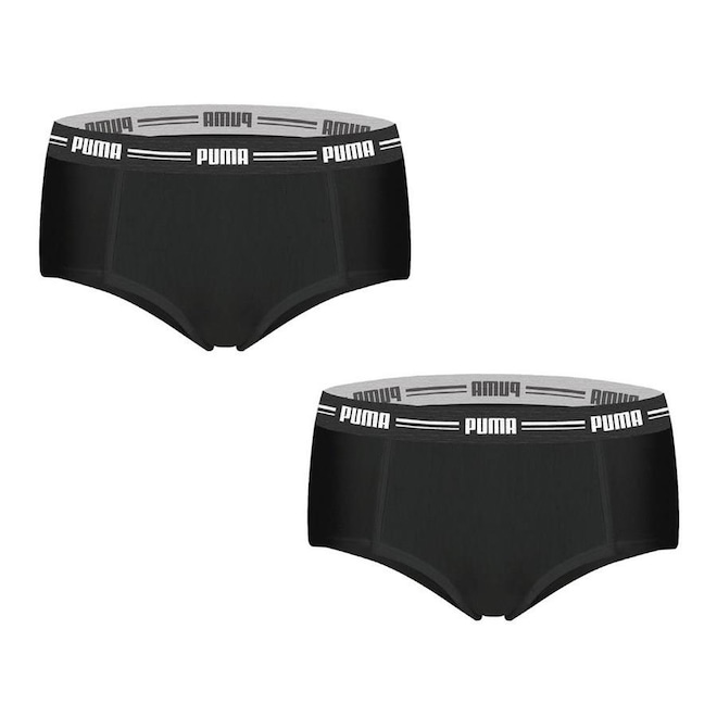 Kit de Calcinhas Puma Mini Boxer - Adulto - 2 Unds - Foto 1