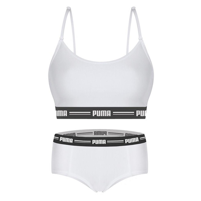 Kit Puma Top Modal Stretch + Calcinha Mini Boxer - Feminino - Foto 1