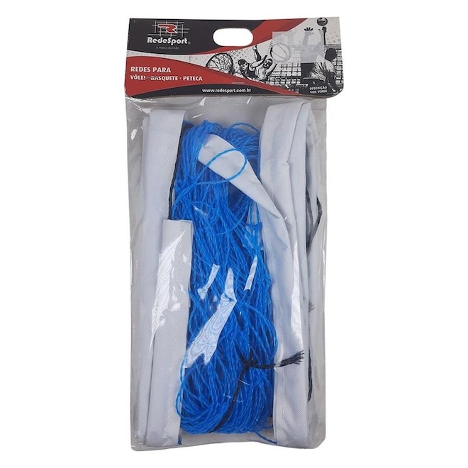 Rede de Vôlei Rede Sport 1 Faixa Lazer Fio - 1,5mm - 6 metros - Foto 1