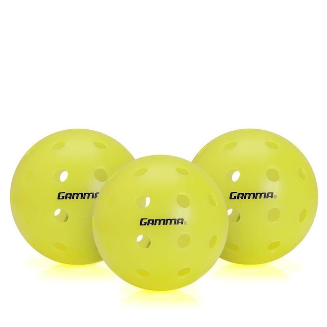Bola de Pickleball Gamma Photon Outdoor - Pack com 03 Unidades - Foto 1