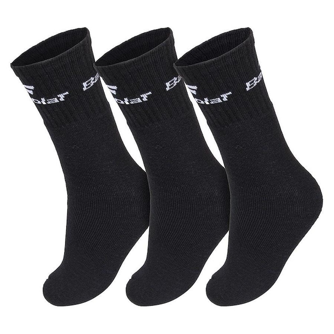 Meia Cano Alto Babolat Basic BB051 - Pack com 03 Pares - 39 ao 42 - Adulto - Foto 1