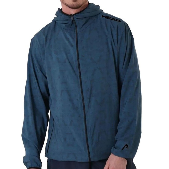 Jaqueta Corta Vento com Capuz Head Tennis - Masculina - Foto 1