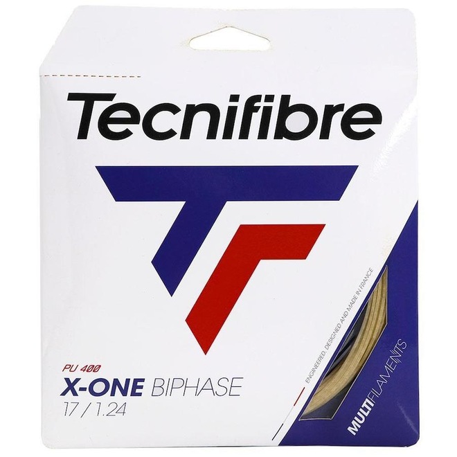Corda Tecnifibre X-One Biphase 17l 1.24mm - Set Individual - Foto 1