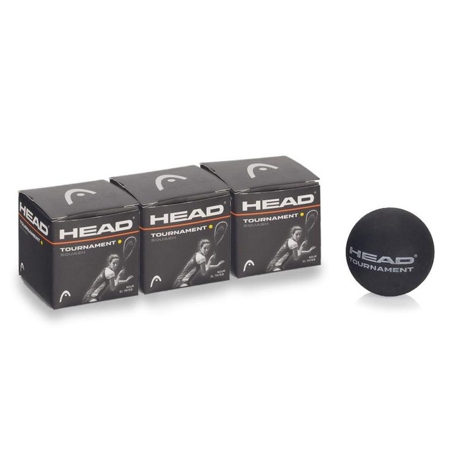 Bola de Squash Head Tournament - Pack com 3 Unidades - Foto 1