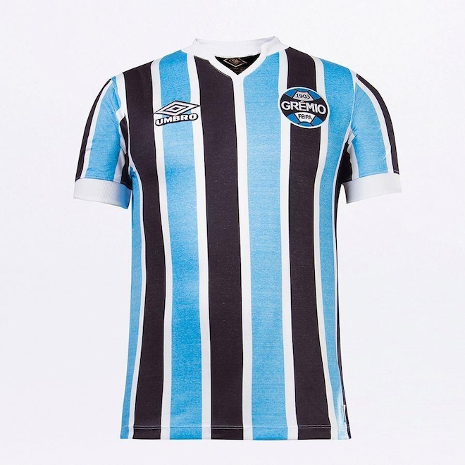 Camisa Retrô do Grêmio Of.1 1981 Umbro - Masculina - Foto 1