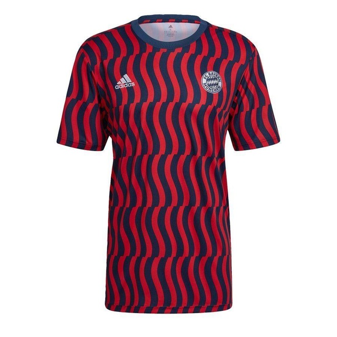 Camisa Pré-Jogo FC Bayern adidas - Masculina - Foto 1