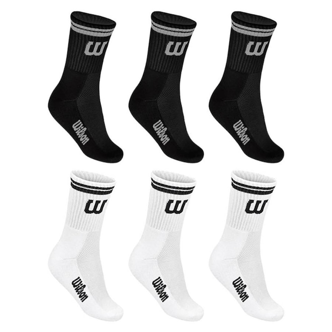 Kit de Meias Cano Longo Wilson com 6 Pares - Masculino - Foto 1