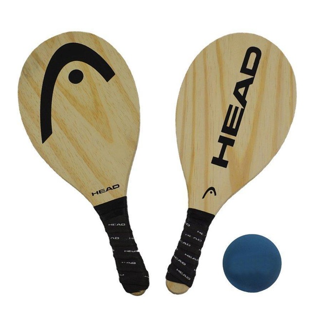 Kit Frescobol Tênis de Praia Head 2 Raquetes + 1 Bola - Foto 1