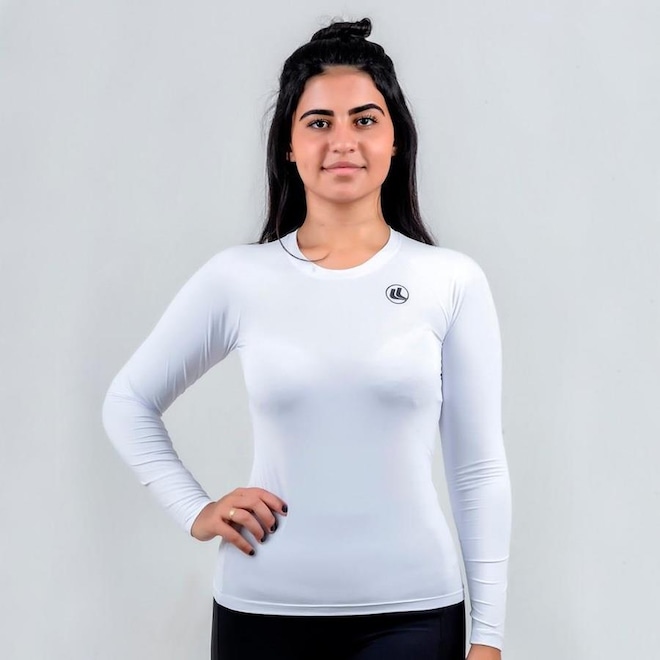 Camisa Térmica Esporte Legal Luar Manga Longa - Feminina - Foto 1