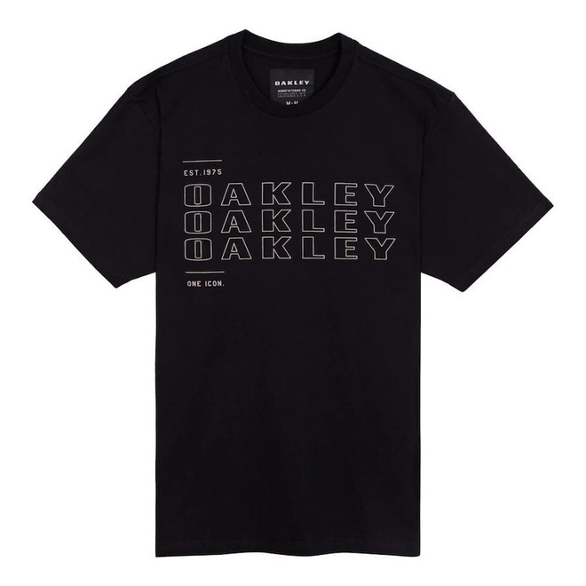Camiseta Oakley Bark Cooled Grx - Masculina - Foto 1