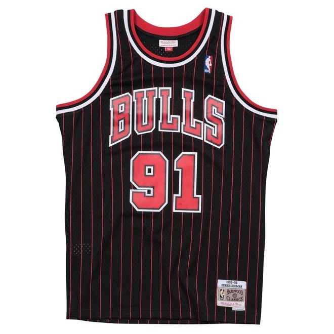 Camiseta Regata Mitchell & Ness Jersey Swingman Chicago Bulls Dennis Keith Rodman - Masculina - Foto 1