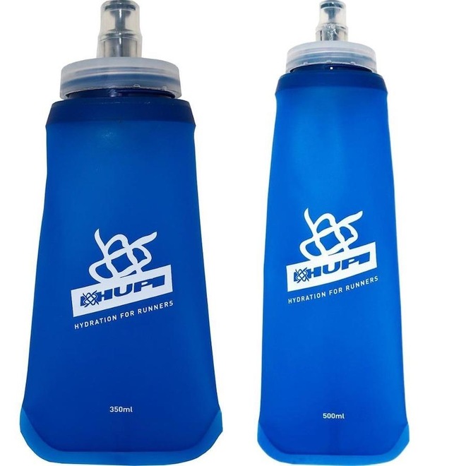 Kit 2 Garrafas Hupi Dobrável Soft Flask - 350ml - Foto 1