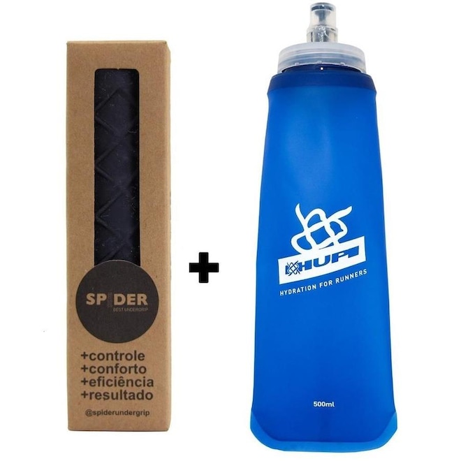 Kit Undergrip Spider + Garrafa Dobrável 500ML HUPI - Foto 1