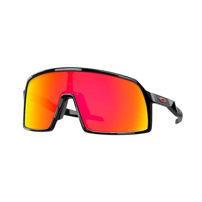 Óculos de Ciclismo Oakley Sutro S Polished Black Prizm Ruby - Unissex - Foto 1