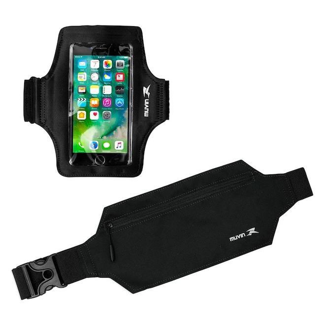 Kit Muvin: Pochete + Braçadeira Porta Celular - Foto 1
