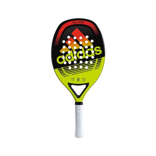 Raquete Beach Tennis Adidas RX 3.1 H38 Laranja/Verde + Capa - Foto 1