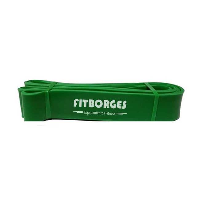 Faixa Elástica Iniciativa Fitness Fit Borges Super Band - Tensão Extra Forte - 44mm - Foto 1