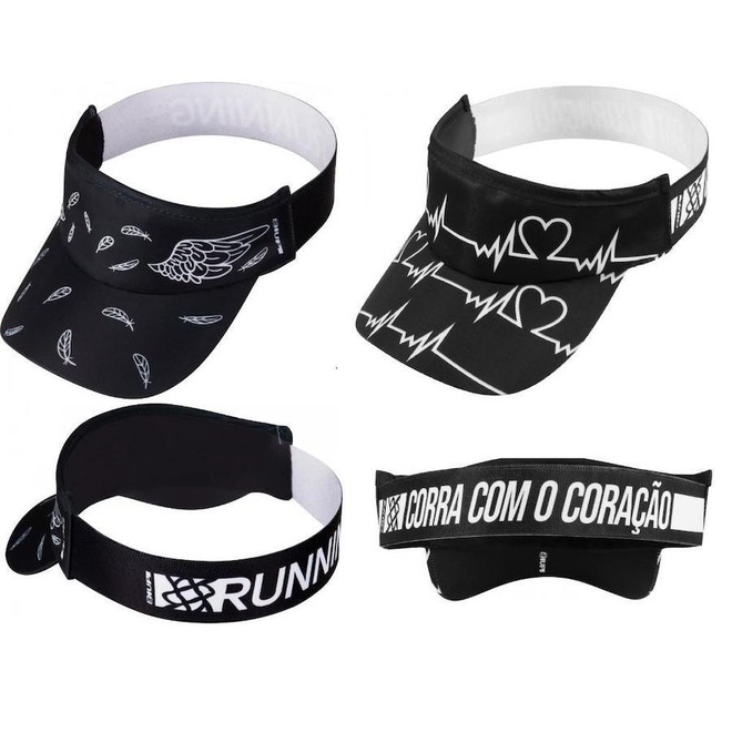 Kit de Viseira para Corrida e Triathlon Hupi Asas - Foto 1