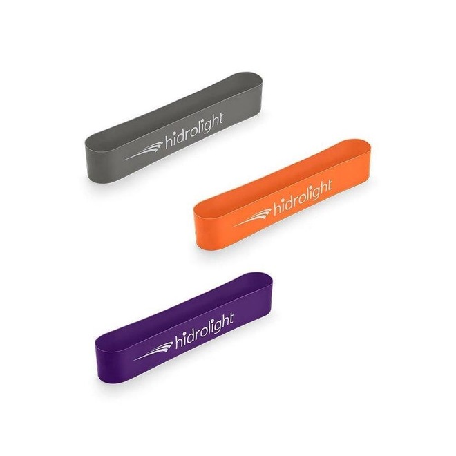 Mini Band Hidrolight Elástico Fitness Premium Kit 3 Peças - Foto 1