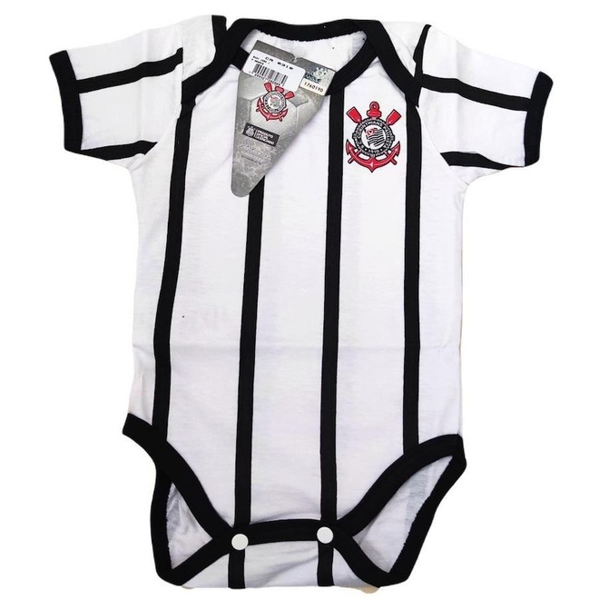 Body do Corinthians Jogo Bebê Oficial Revedor - Infantil - Foto 1