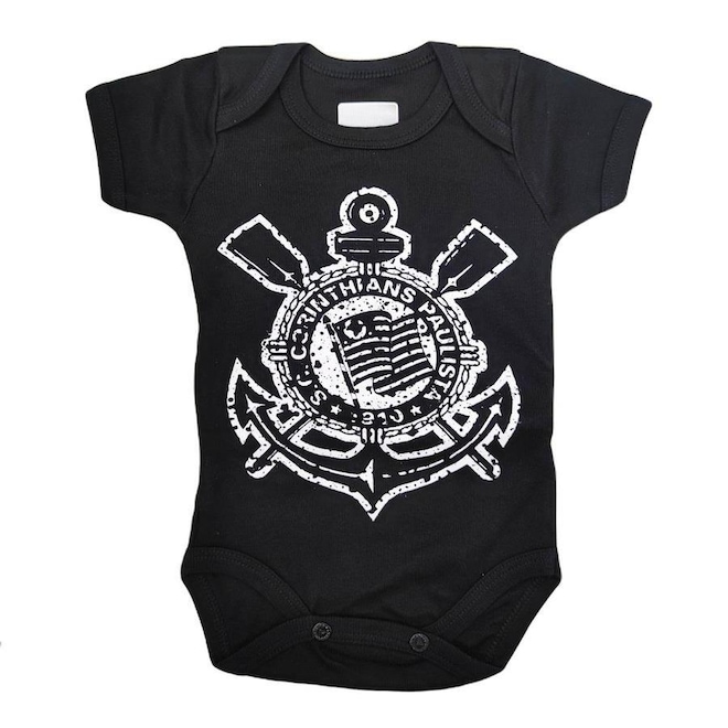 Body do Corinthians Símbolo Bebê Oficial Revedor - Infantil - Foto 1