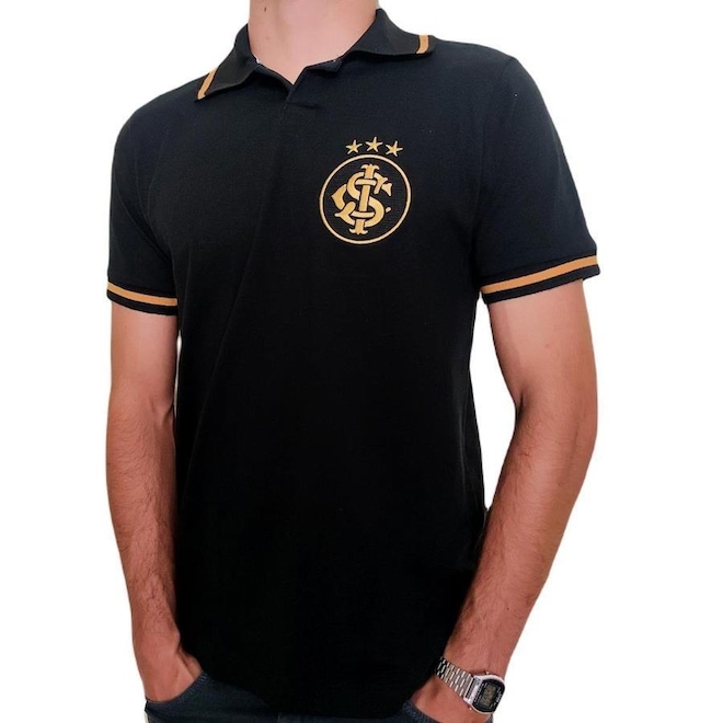 Camisa do Internacional Polo Oficial RetrôMania - Masculino - Foto 1