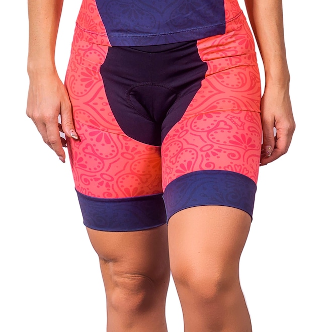 Bermuda de Triathlon Kauna Elite Flower UV50+ - - Foto 1