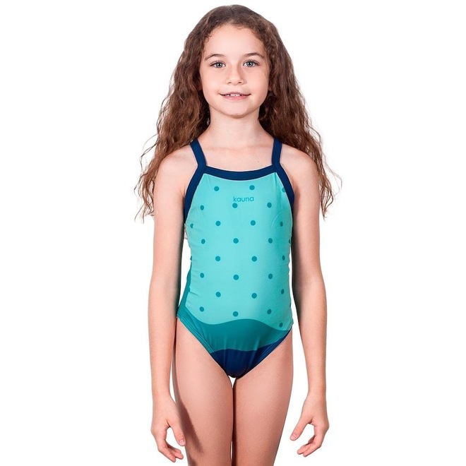 Maiô Kauna Acqua Proteção UV50+ - Infantil - Foto 1