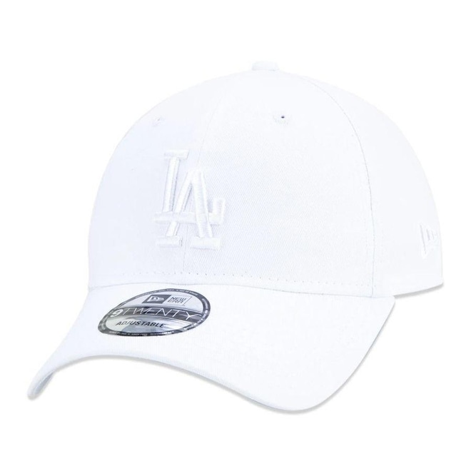 Boné Aba Curva New Era Los Angeles Dodgers 920 ST Permanente Branco - Strapback - Adulto - Foto 1