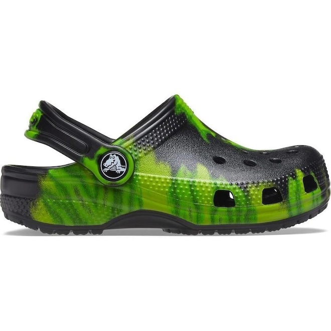 Sandália Crocs Classic Tie Dye Graphic Clog Kids - Infantil - Foto 1