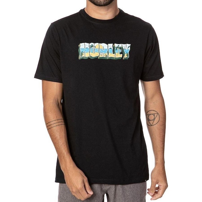 Camiseta Hurley Vacation - Masculina - Foto 1