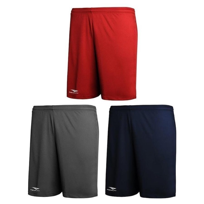 Kit 3 Calções Penalty X Plus Size - Masculino - Foto 1