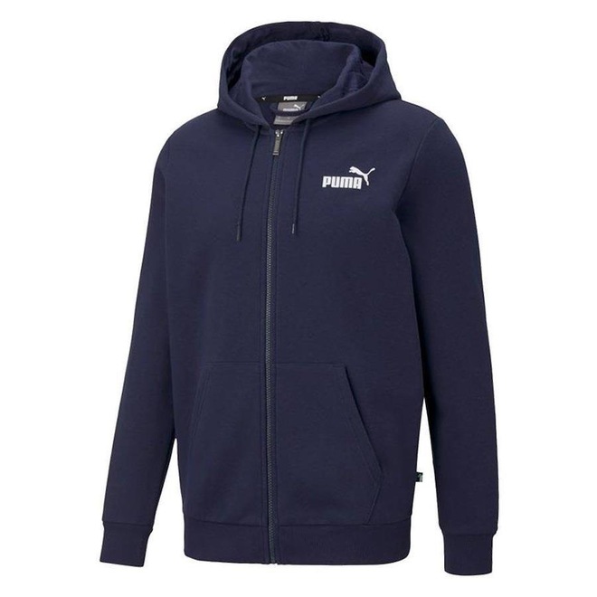 Jaqueta Puma com Capuz Essentials Small Logo FZ Hoodie FL - Masculina - Foto 1