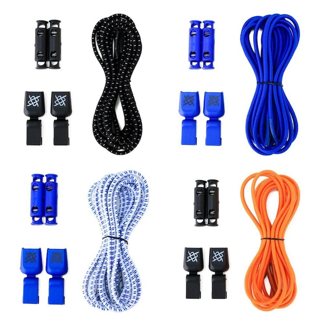 Kit Cadarços Elástico HUPI LACES Corrida Colorido - 04 Pares - Foto 1