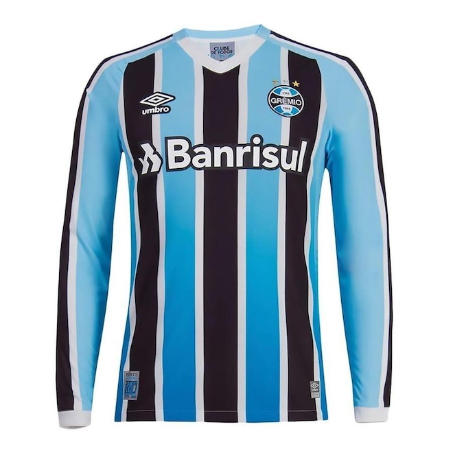 Camisa Manga Longa Grêmio I 2022 Umbro - Masculina - Foto 1